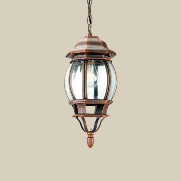 Farol Colgante Bronce barrido