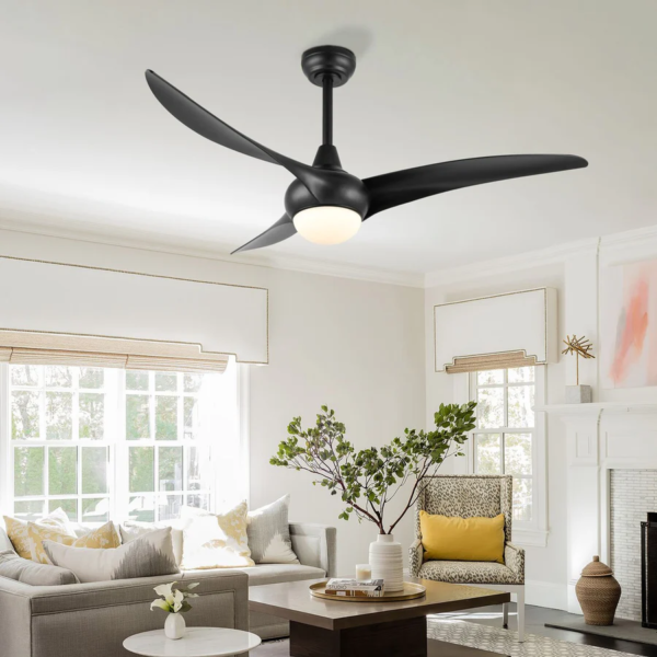 Ventilador de techo negro